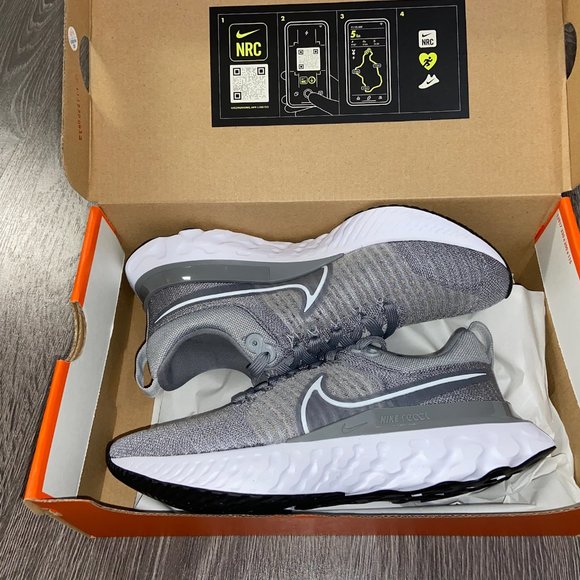 Nike React Infinity Run FK 2 Men Running Shoes Size 7.5 Particle Grey CT2357-001 main image 9